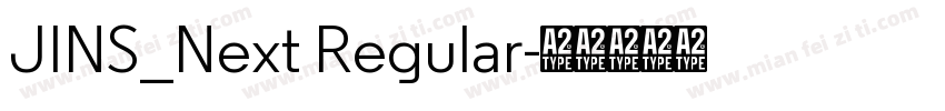 JINS_Next Regular字体转换